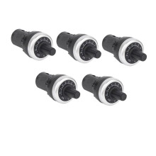 5Pcs LA42DWQ-22 22mm Diameter Pots Rotary Potentiometer Precision Potentiometer Knob Resistance 5K