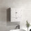 Bathroom Wall Cabinet with Adjustable Shelf and Recessed Doors, White 4