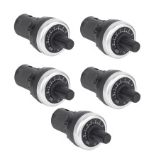 5Pcs LA42DWQ-22 22mm Diameter Pots Rotary Potentiometer Precision Potentiometer Knob Resistance 10K