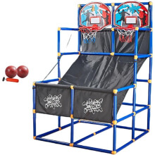2 Player Kids Basketball Hoop Adjustable Height Indoor Outdoor Game Set