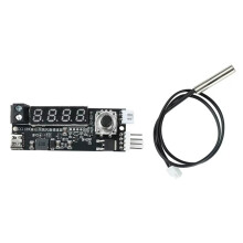 5V/12V 4-Wire Fan Speed Controller Temperature-Controlled PWM Motor Driver Controller Temp/RPM Display