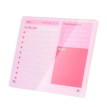 Acrylic Dry Erase Board 15.7x11.8, Frameless Tabletop Whiteboard with Stand, to-Do List Planner for Offices Home School