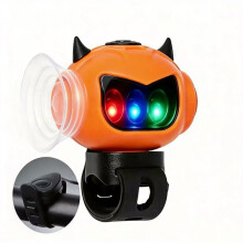 2 in 1 Electric Bike Horn Bell Road Bike Handlebar Horn with Lamp Rechargeable Cycling Bell Bicycle Accessories C
