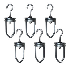 6 Pcs Heavy Duty Powder Coating Swivel Hooks Rotating Hanging Fixture for Effortless Painting and Spraying