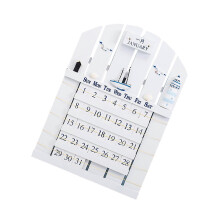 Mediterranean Style Wooden Calendar for Home Decoration 1Pcs