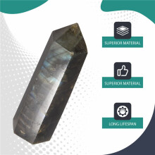 Moonstone Crystal Column Natural Labradorite Quartz Obelisk Crystal Column Wand Point Healing Stone Home Decor 5-6cm