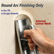 Round Corner Inside & Outside Drywall Corner Trowel, Arc Radius Plastering Tool, Round Wall Rendering Trowel