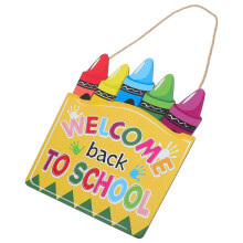 Multi to School Wooden Sign for Classroom Doors