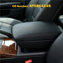 Center Armrest Box Cover 4F0864245 Suitable for A6L C6 2005-2011 Models, Black