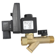 110V Timed Electronic Air Tank Moisture Drain Valve for Air Compressor G1/2 Thread Timer Drain Valve Dryer Drain Valve