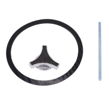 Black Tri Bar Air Cleaner Wing Nut 1/4 Inch-20 for Chevy BB SBC BBC 265 305 350 400 502 260 302 352 360 Engines