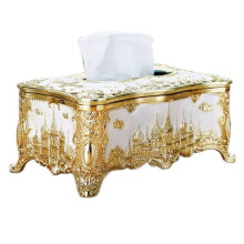European Style Castle Tissue Box, Living Room Desktop Storage, Hotel Restaurant Bar Napkin Dispenser Box