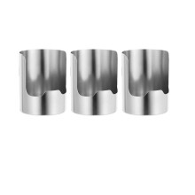 Porte-Ustensiles de Cuisine Multifonctionnel, Support de Rangement en Acier Inoxydable pour Spatules, Cuillères et Couvercles, Ensemble de 3 Pièces