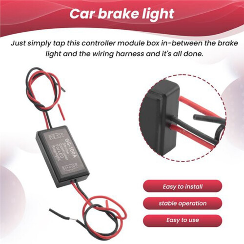 2 Stuks Auto GS-100A LED Remlichtknippercontroller