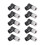 10pcs M8 Sensor Connectors Waterproof Angle Screw Threaded Coupling 4pin for Electronics Female Plug 1
