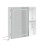 SoBuy Ντουλάπι Μπάνιου BZR239-E-W Λευκό 60x15,5x60cm MDF LED 1