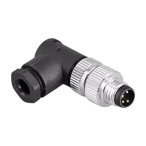 10pcs M8 Sensor Connectors Waterproof Angle Screw Threaded Coupling 4pin for Electronics Male Plug 2