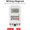 KG316S-II 220VAC 25A Digital Timer  Automatic Electronic Timer Hours/Minutes/Second 168 Hours  Control 7