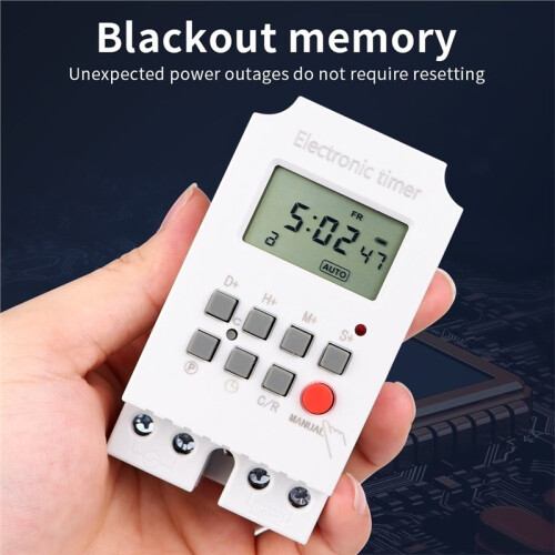 KG316S-II 220VAC 25A Digital Timer  Automatic Electronic Timer Hours/Minutes/Second 168 Hours  Control