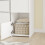 SoBuy Κολόνα Αποθήκευσης Λευκή 60x40x186 εκ. 4 Πόρτες 16