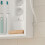 SoBuy Ντουλάπι Μπάνιου BZR239-E-W Λευκό 60x15,5x60cm MDF LED 15