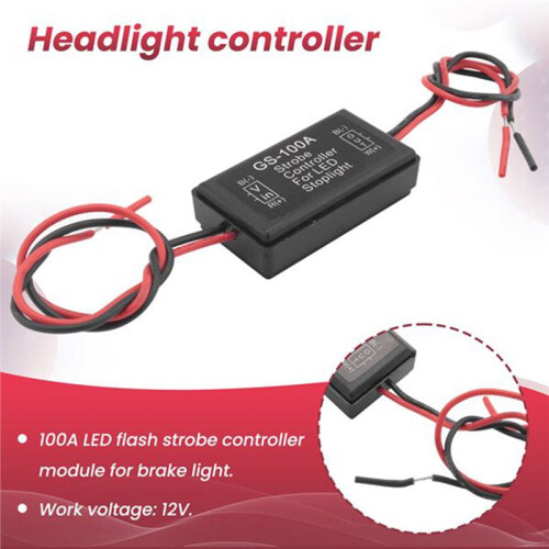 2 Stuks Auto GS-100A LED Remlichtknippercontroller 2