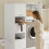 SoBuy Κολόνα Αποθήκευσης Λευκή 60x40x186 εκ. 4 Πόρτες 6