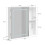 SoBuy Ντουλάπι Μπάνιου BZR239-E-W Λευκό 60x15,5x60cm MDF LED 3