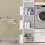 SoBuy Κολόνα Αποθήκευσης Λευκή 60x40x186 εκ. 4 Πόρτες 8