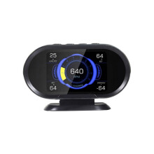KW206 Car HUD Digital Instrument Computer, Intelligent OBD Speedometer, Water Temperature Gauge, Auto Trip Meter