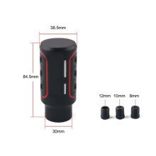 Universal Car Aluminum Gear Shift Knob Stick, Lever Shifter Knob Stylish Car Interior Upgrade Accessory A