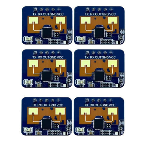 6Pcs 24G MmWave HLK-LD2410C Presence  Sensor Module Human Presence  Sensor Motion Detection Module