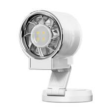 Magnetischer, Faltbarer -Ventilator - Leistungsstarke Kaltluft für Schnelle Kühlung mit Sanftem Licht - Tragbarer -Handventilator