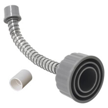 A/C Drain Cleaning Tool for Unclogging and Draining, ABS Plastic Vacuum Hose Compatible with Most PVC Pipe Sizes, Easy