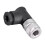 10pcs M8 Sensor Connectors Waterproof Angle Screw Threaded Coupling 4pin for Electronics Female Plug 4