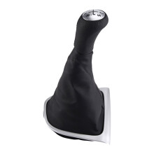 Car Manual Transmission 5 Speed Leather Gear Shift Knob with Gaiter Boot Cover for Clio 4 IV 2012-2020