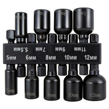 9-Teiliges Sechskantmutter-Bit-Set, Power-Mutter-Bit-Set, 1/4 Sechskant-Schaft, Steckdosenadapter, Bohrer für Elektrischen Schraubendreher Metrisch