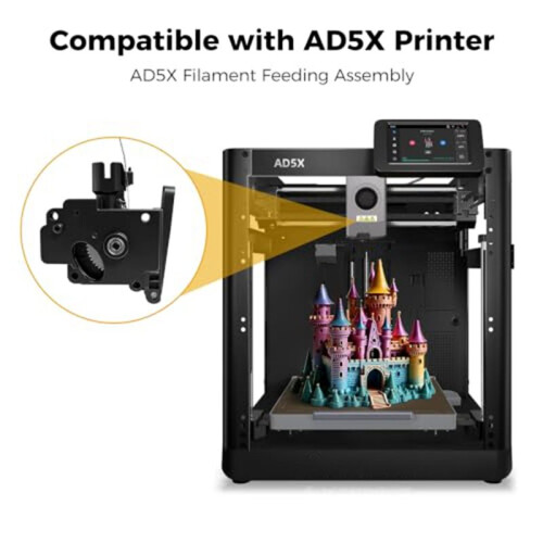 Wire Feeding Mechanism Components 3D Parts Drive Feeder for Flashforge AD5X 3D Printer 2