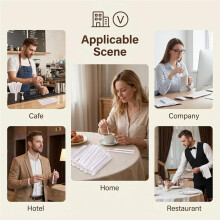 1000Pcs 7.5 Inch Disposable Wood Coffee Stir Sticks Stirrers, Individually Wrapped CoffeeStirrers for Cocktail,Hot Drink