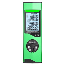 Zasięg Laserowy, Akumulatorowy Cyfrowy Miernik L-30P, Ręczny Zasięg Laserowy z Wyświetlaczem LCD Zielony