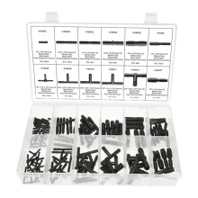 Car Hose Connector Assortment Reducer Set Plastic Straight T Piece Connectors for Cooling Systems Engine-Feed Systems