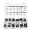 Car Hose Connector Assortment Reducer Set Plastic Straight T Piece Connectors for Cooling Systems Engine-Feed Systems 1