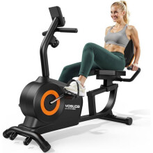 Halblanges Apartment-Fahrrad - FED FITNESS - 16 Magnetische Stufen, Leise, Verstellbarer Sitz, Einfache Montage LCD, MAX 160kg
