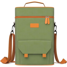 Bolsa Térmica para Vino Aislada, Bolsa Enfriadora Portátil para Cerveza, Manga Ajustable para Hombro, Enfriador Que Sostiene 6 Latas de Cerveza