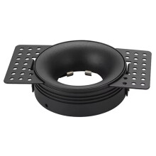 Luminária de Teto Embutida Sem Moldura com LED, Suporte para Lâmpada MR16, Design Redondo e Ajustável A