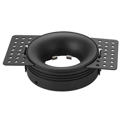 Frameless Recessed LED Ceiling Downlight Fitting MR16 Bulb Holder Round Spot Light Adjustable Frame A