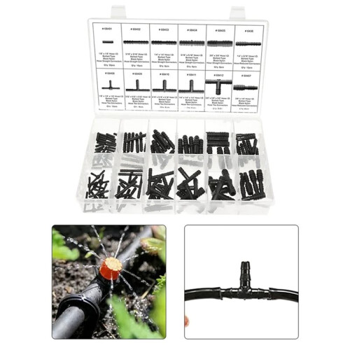 Car Hose Connector Assortment Reducer Set Plastic Straight T Piece Connectors for Cooling Systems Engine-Feed Systems