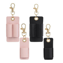 4 PCS PU Pen Holder for Lanyard, Leather Pen Lanyard Keychain for Nurses, Clerks, Offices & School Supplies