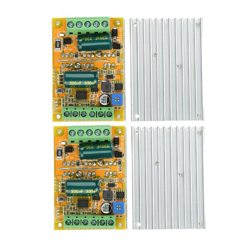 2PCS  Brushless Motor PWM Controller  5-50V 300W BLDC Three Phase No Hall Motor Control Driver Board