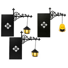 3 Pezzi Lanterna Decorativa per Biblioteca Illuminazione Libreria Luci per Lettura per Amanti Dei Libri Lampada Nook per Libri Ornamento